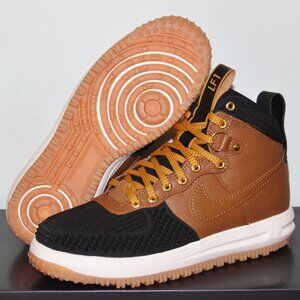 Nike Lunar Force 1 Duckboot Winterized Boots Mens 9 Ale Brown Black